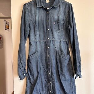 Levi's Denim Long Sleeve Dress